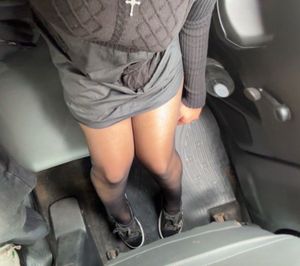 Black Knit &amp; Skirt Dress
