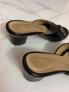 Stylish Black Mules Heels