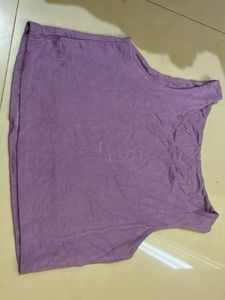 Lavender Cropped Tank Top