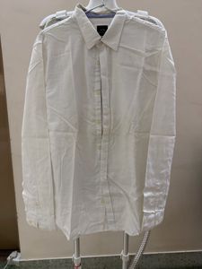 AX Men's White Classic Fit Shirt