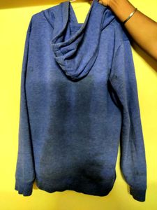 Blue Zip-Up Hoodie