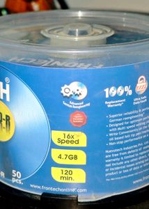 Frontech Professional DVD-R 50 Discs + Hp 5