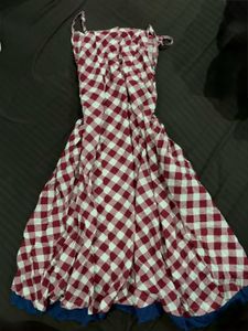 Red Gingham Summer Dress