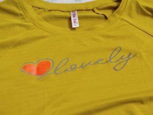 Yellow Graphic Print baggy  Sweatshirt