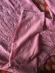 silk chikankari Kurta Set with Palazzo Pa