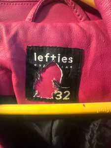 Hot Pink Faux Leather Jacket – Lefties