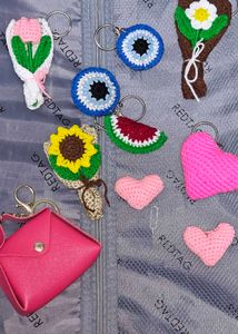Handmade Crochet Keychain select 1 #199