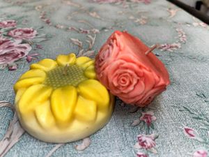 Decorative Floral Scented Candles