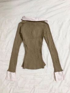 Chic V-Neck Long Sleeve Top