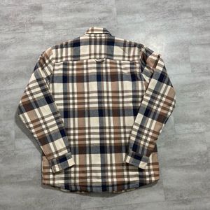 Men's Plaid Flannel Lined Shirt Jacket