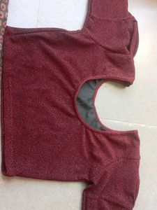 Maroon Sparkle Blouse(new)