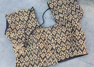 Elegant Black &amp; Gold Blouse