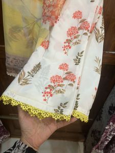 NUMA COUTURE Yellow Chikankari Kurta Set