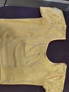Elegant Golden Lace Blouse
