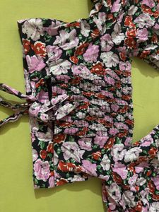 Floral Puff Sleeve Co-ord Set