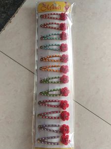 Cute Flower Hair Clips ( 2 packet )