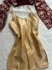 y2k banarsi silk 2in1 corset kurti