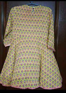biba girls Floral Sharara set +earring