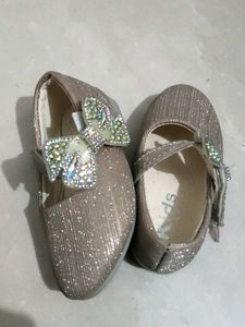 Sparkly Bow Ballet Flats