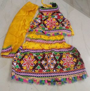Bright Festive Girls' Ethnic Set