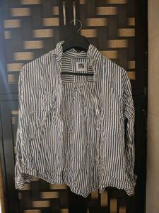 Striped button down shirt