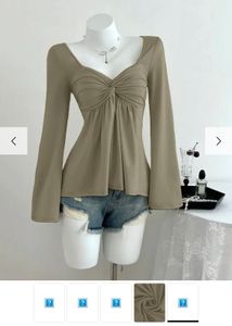 LittleBox Chic Twisted Neck Long Sleeve Top