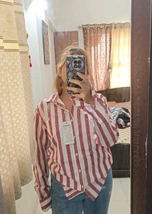 AERO Striped Button-Down Shirt