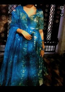 New Stunning Blue kurta set with dupatta