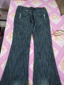 Women's Flared Jeans with Embroidery