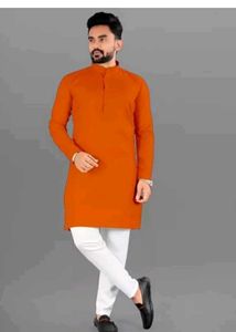 Men's Orange Kurta