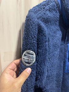 Mont Bell Navy Blue Full Zip Sherpa Fleece
