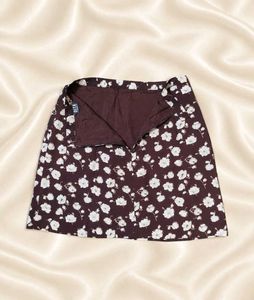 Floral Print Mini Skirt