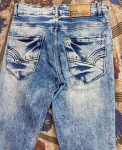 Vintage Wash Denim Jeans