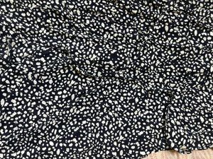 Chic Black &amp; White Printed Midi Dress