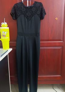 Black Lace Detail Dress