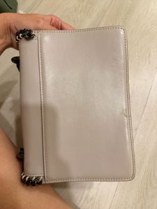 Karl Lagerfeld Cream Chain Shoulder Bag