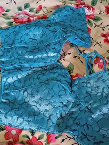 Teal Embroidered Blouse