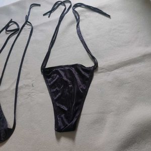 Elegant Black Lace Bikini Set