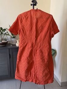 Charming Orange Casual Dress