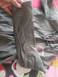 Grey Zip-Up Hoodie