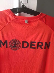Men's Red Yoga Long Sleeve T-Shirt