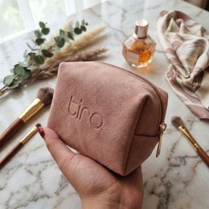 Pink Suede Pouch (mini)
