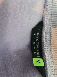 Purple Cropped Sweatshirt