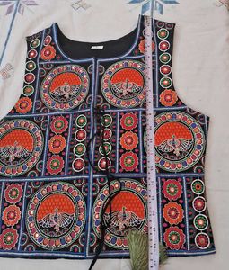 Prijam Ethnic Cotton Embroidery Jacket