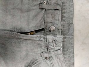 Grey Wide Leg Jeans