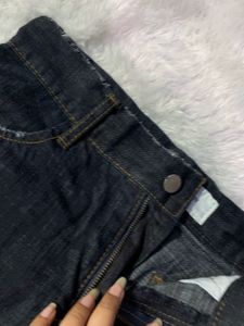 Chic Dark Wash Denim Mini Skirt