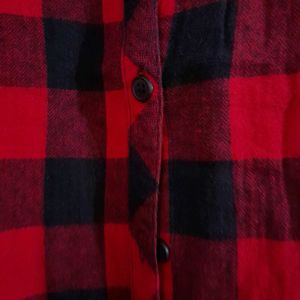 Red &amp; Black Plaid Shirt