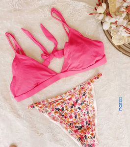 Tillys Pink Floral Bikini Set