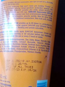 Sunscreen Cream