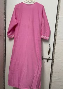 Chic Pink Chikankari Kurta Set
